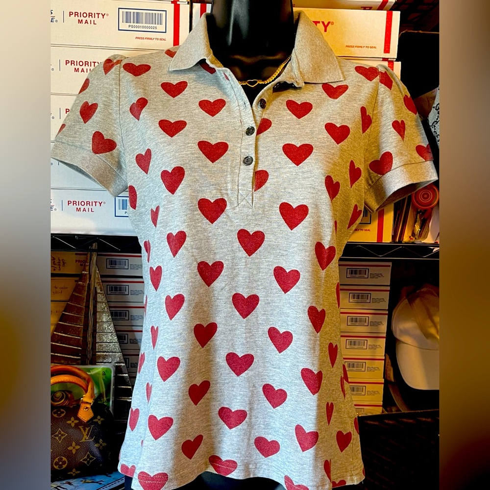 Burberry Heart Print  shirt